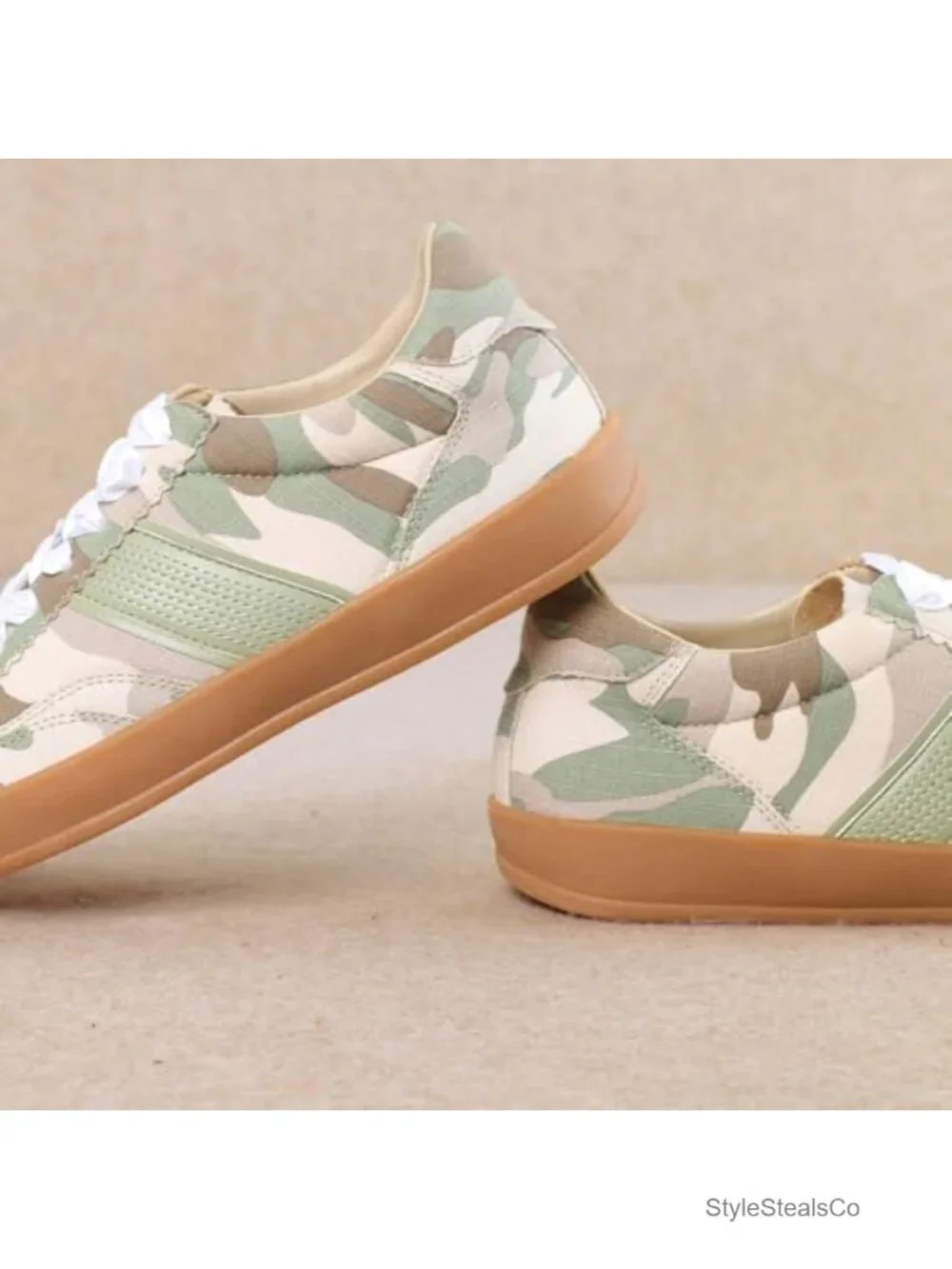 Mi.iM Dixie Women's Fashion Sneakers – Stripe Faux Suede Lace-Up Shoes (NOT